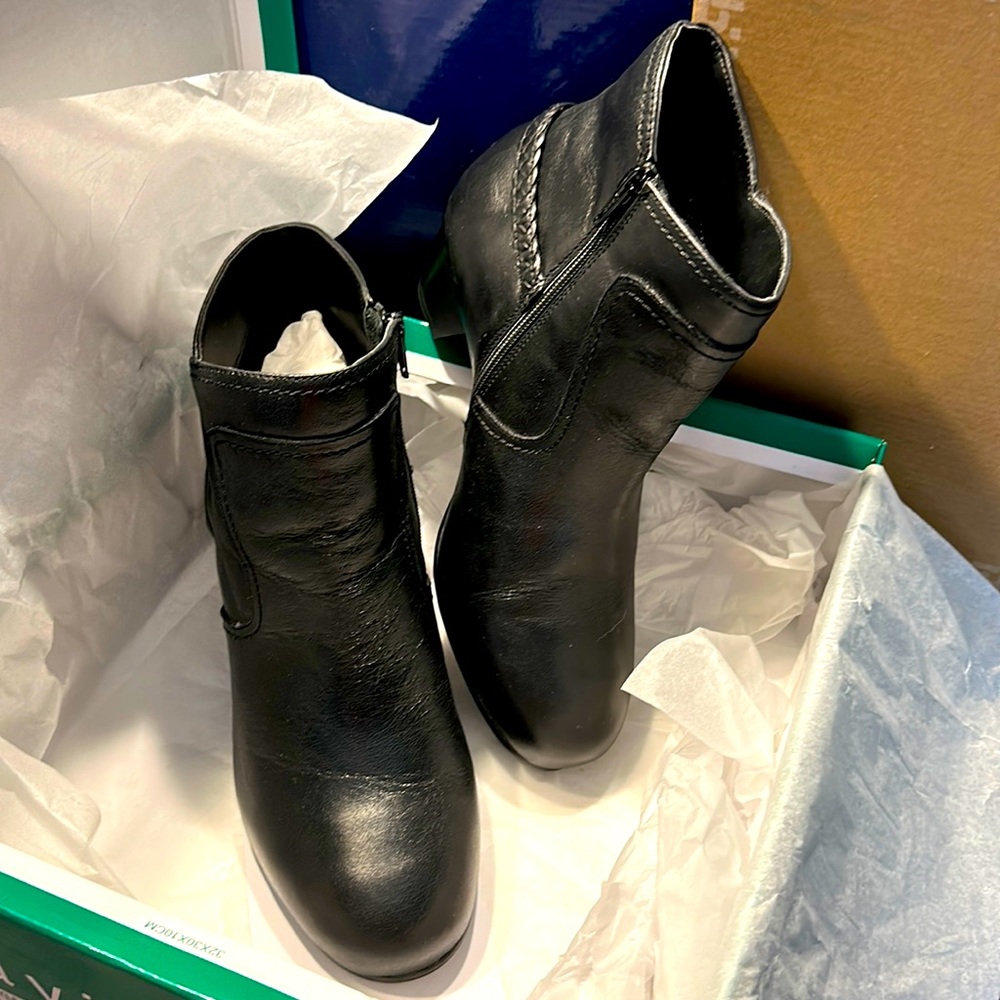 David Tate Claudia Black Ankle Boots 8WW